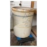 40 gallon Red Wing stoneware crock birch leaves