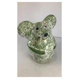 Green porcelain mouse 5.5' x 5' x 3.5'