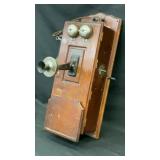 Andrae wooden crank telephone circa 1913