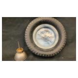 6.5' Goodrich Tires ash tray & small oil can