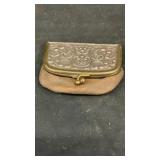 Anitque leather coin purse