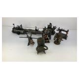 (8) metal pencil sharpeners (nautical/industrial)