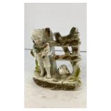 4' x 4' porcelain boy w/ animals vessel