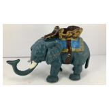 Cast iron mechanical elephant bank 8' L