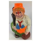 Plaster Hobo clown bank 6.5'