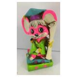 Plaster Neon Mouse on books bank 7' T