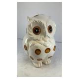 6' ceramic white owl vessel