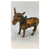 4.5' long Donkey cast iron coin bank