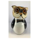 7' tall ceramic owl bank