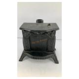 4' tall Mini stove cast iron bank