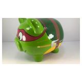 8' Ninja Turtle (Raphael) ceramic piggy bank