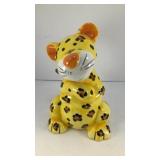 7' Leopard ceramic coin bank