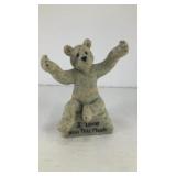 Porcelain I Love You This Much bear 4' x 3' x 2.5'