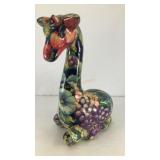 Ceramic colorful resting giraffe 7' x 4' x 2.5'