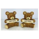 Great American teddy bears salt & pepper shakers