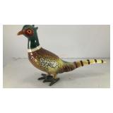 Glossy porcelain rooster pheasant 7.5' x 5' x 2'
