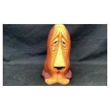 Sad Basset Hound hard plastic coin bank