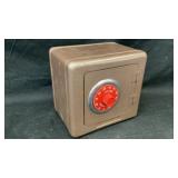 Vintage Fort Knox gray metal combination safe