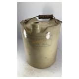 Durand & Kasper Co stoneware jug w/ wire handle