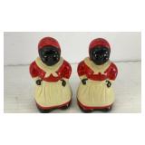 Aunt Jemima ceramic salt & pepper shakers 4' x 2'
