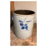 6 gallon salt-glaze crock, unknown manufacturer