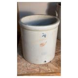 4 gal Red Wing crock water cooler w/ spigot hole