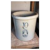 10 gallon Red Wing crock, birch leaf design