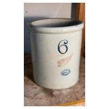 6 gallon Red Wing stoneware crock, no cracks