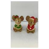Christams mice Salt & Pepper shakers