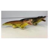 Alligator / Corcodile salt & pepper shakers