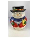 8' ceramic Snowman cookie jar