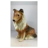 11' ceramic Collie dog vessel