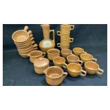 (23) piece set Monmouth Western Stoneware dishes