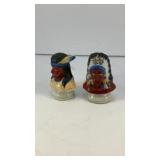 Native American busts ceramic salt & pepper shaker