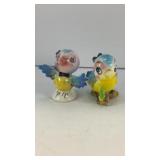 Blue bird couple ceramic salt & pepper shakers