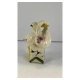 Stork with baby ceramic salt and pepper shakers