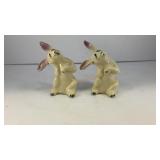 White rabbits ceramic salt and pepper shakers
