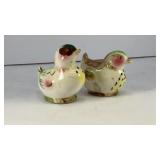Bird couple ceramic salt and pepper shakers