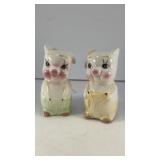 Pigs in overalls ceramic salt and pepper shakers