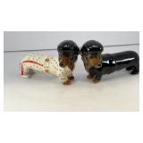 Dachshunds dressed as Elvis salt & pepper shakers