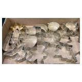 (14) Christmas themed tin cookie cutters