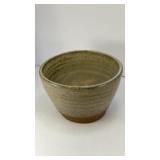 Hand-thrown stoneware pottery bowl 1975
