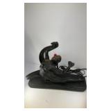 Crosa Art Deco style dancing lady lamp w/ red bulb