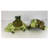 Ganz Pati ceramic frogs salt & pepper shakers
