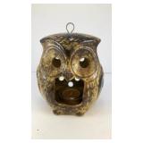 5.5' ceramic owl hanging tea light holder