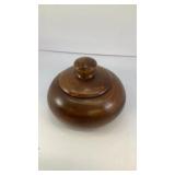 5' Round wood container
