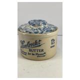 4.5' x 3' stoneware butter crock with lid