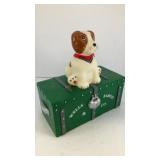 6' dog on chest hard plastic Wells Fargo coin bank