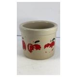 4.5' x 3.5' 1 pint low stoneware crock