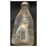 Glass 1 quart milk bottle from Wieland Dairy